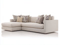 Divano angolare - Tessuto - 255x170x85 cm - Beige chiaro - Design contemporaneo