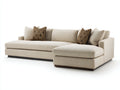 Divano angolare - Tessuto-Legno - 275x170x86 cm - Beige chiaro - Stile contemporaneo