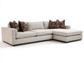 Divano angolare - Tessuto-Legno - 285x175x86 cm - Beige chiaro - Stile contemporaneo